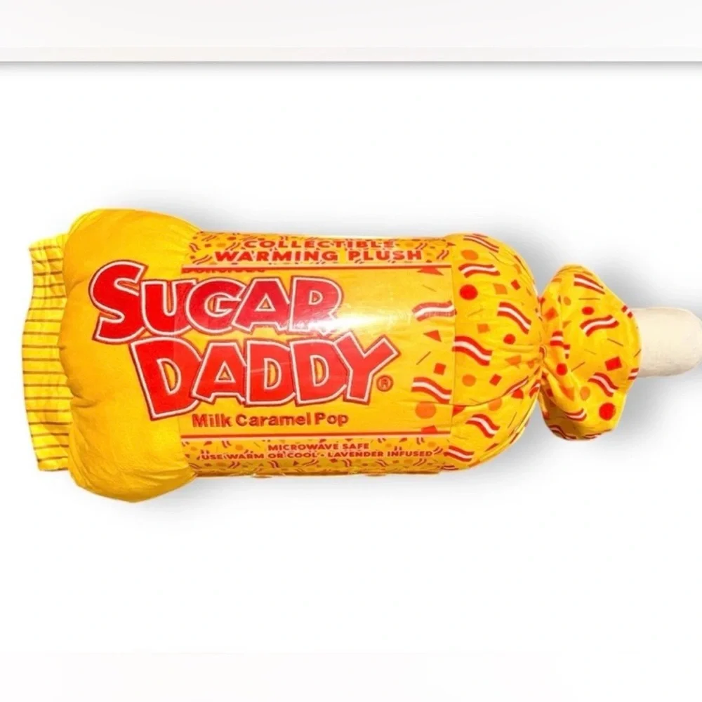 Sugar Daddy Milk Caramel pop warming plush NWT